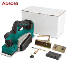 Abpia-plaina elétrica sem fio, 750w, 15000rpm, para makita, bateria de 18v, 82mm, ferramenta elétrica para marcenaria 2024 - compre barato