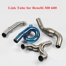 Motorcycle Exhaust System Pipe Connector Section Tube Middle Mid Link Pipe for Benelli 300 600 Slip on 2024 - buy cheap