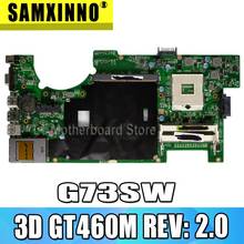 G73SW placa base 4 ranuras 3D GT460M REV: 2,0 HM65 para For Asus G73SW G73S G73 placa base de computadora portátil G73SW placa base G73SW placa base 2024 - compra barato