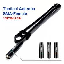 DiverseColorful ABBREE Tactical Antenna AR-152C SMA-Female 108CM Dual Band 144/430Mhz For Baofeng UV-5R UV-82 Walkie Talkie 2024 - buy cheap