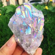 Rare and beautiful seven-color flame halo quartz crystal cluster specimen pineapple cluster crystal color super beautiful 2024 - buy cheap