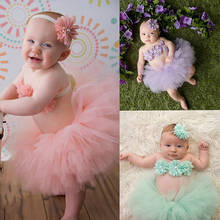 Hot Beautiful Baby Girl Toddler Flower Clothes+Hairband+Tutu Skirt Photo Prop Costume Outfits 2024 - buy cheap