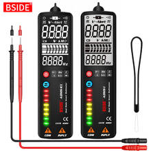 BSIDE-multímetro Detector de voltaje LCD sin contacto, voltímetro, bolígrafo, enchufe NCV, verificación de cable en vivo, Hz, Ohm, continuidad 2024 - compra barato