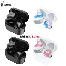 Sabbat-auriculares inalámbricos X12 Ultra TWS, cascos con Bluetooth 5,0, Mini, estéreo, deportivos, impermeables, intrauditivos 2024 - compra barato