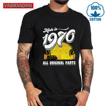 Vintage style Made in 1970 All Original Parts T shirt Men Retro nice T-shirt Tops father's day best gift tshirt for dad birthday 2024 - buy cheap