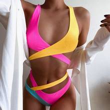 2022 Bikini Sexy Swimwear Women Swimsuits Bathing Suit Biquinis Feminino Swimming Suit for Women Maillot De Bain Femme Monokini 2024 - buy cheap