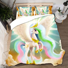 Edredon Unicorn Bedding Sets Duvet Cover Home Textile Single Queen King Size Bedding Set Bed Sheets Pillowcases Bed Linen 2024 - buy cheap