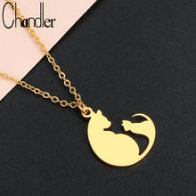 Chandler Stainless Steel Baby Cat Necklace Cute Animal Pet Lovers  for Mother Sister Thanks Giving Day Bijoux Femme 2024 - buy cheap