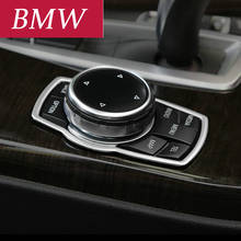 Botões Multimídia carro Styling Interior Capa Guarnição Etiqueta Para BMW 1 2 3 4 5 7 Série X1 X3 X4 X5 X6 F10 E90 F20 F30 E60 GT F15 F16 2024 - compre barato