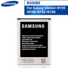 Оригинальная запасная батарея телефона B500BE для Samsung GALAXY S4 Mini I9190 I9192 I9195 I9198 S4Mini B500AE батарея 1900mAh 2024 - купить недорого