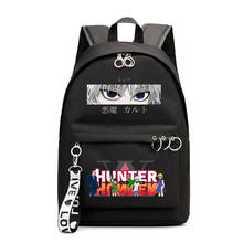 Mochilas japonesas anime caçador x, aplicação de olhos hxh, mochilas escolares para meninos e meninas, mochila harajuku para viagem 2024 - compre barato