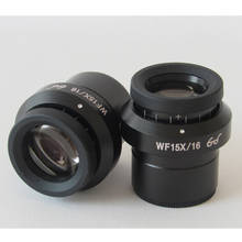 Pionts de ojo alto ajustable WF15X/16mm, lente óptica ocular de amplio campo para microscopio biológico, 2 uds. 2024 - compra barato