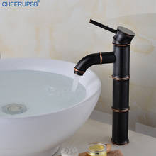 Torneira Pia Do Banheiro Bathroom Antique Faucet Hot Cold Water Mixer Brass Tap Single Handle Single Hole Bamboo Joint Basin K42 2024 - buy cheap