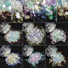 6pcs/Lot Opal Chunky Mix Glitter-Magic Opal ridescent White Opal Glitter Flakes | Glitter For Face & Nail Loose Glitter 2024 - buy cheap