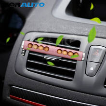 FORAUTO Air Freshener Car Air Vent Clip Perfume Wood Beads Aromatherapy Auto Diffuser Car-styling Automotive Interior Decors 2024 - buy cheap