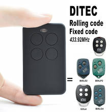 DITEC GOL4 BIXLG4 BIXLP2 BIXLS2 GOL4C 433.92MHz Garage Door Remote Control Replicator Replacement 2024 - buy cheap