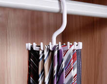 Creative Home Storage Holder Rotating 20 Hooks Belt Scarves Men Neck Tie Holder Rack Hanger Organizer Racks Wholesale White BK 2024 - buy cheap
