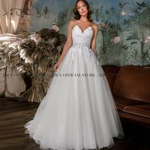 ADLN A Line Wedding Dress with Bow Vestido de Novia Sweetheart Tulle Sweep Train Plus Size Bridal Gown 2024 - buy cheap