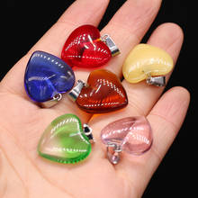 5PCS Natural rose quartzs stone pendant Random color round shape for jewelry making DIY size 20x20mm 2024 - buy cheap