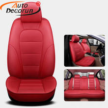AutoDecorun Custom Fit Cowhide Leather Automotives Seat Covers for Renault Koleos 2017 Seat Cover Set Car Protectors Accessories 2024 - buy cheap