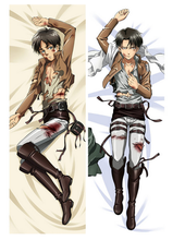 Funda de almohada de Anime japonés de ataque a los Titanes, Cosplay de Dakimakura, Eren Jaeger BL, regalo personalizado, DIY 2024 - compra barato