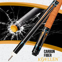 KONLLEN-Taco de billar de fibra de carbono, 12,5mm, 3/8x8, articulación Radial de aleación de titanio, cuero de vaca 2024 - compra barato