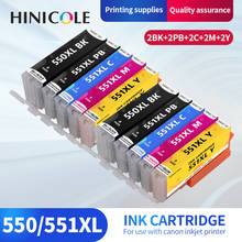 HINICOLE PGI550 CLI551 For Canon Ink Cartridges PGI 550 CLI 551 for Pixma iP7250 MG5450 MG5550 MG5650 MG5655 MG6350 MG6450 2024 - buy cheap