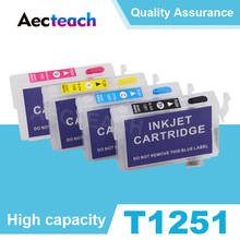 Aecteach T1251 T1252 T1253 T1254 Refillable Ink cartridge for Epson Stylus NX125 NX127 NX130 NX230 NX420 NX530 NX625 Printer 2024 - buy cheap