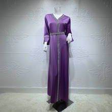 Kaftan Moroccan Abaya Dubai Muslim Hijab Satin Dress Turkey Dresses Abayas For Women Robe Longue Femme Musulman De Mode Vestidos 2024 - buy cheap