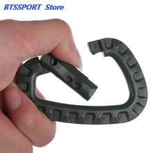 2pcs Carabiner Climb Clasp Clip Hook Backpack System D Buckle Military Outdoor Bag Camping Climbing Accessories 2024 - buy cheap