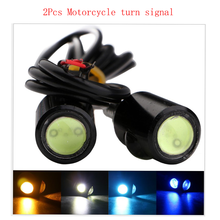 Mini sinal de seta universal para motocicleta, 12v dc, formato de olho de águia, setas com alto brilho seguro 2024 - compre barato