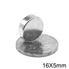 5/10/20/50pcs 16x5 mm Permanent NdFeB Super Strong Powerful Magnets 16mmx5mm N35 Round Magnet 16x5mm Neodymium Magnetic 16*5 2024 - buy cheap