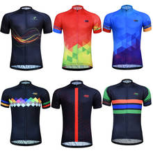 Cycling Jersey Men Summer MTB Bike Jersey Short Sleeve Breathable New Pro Team  Bicycle Clothing Wear camisa ciclismo Bike Shirt 2024 - buy cheap