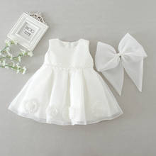 1 Year Girl Baby Birthday Dress Floral Party and Wedding Baptism Frocks Gown L79 2024 - buy cheap