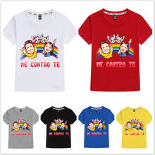 New Summer Short Sleeve T-shirt Baby Boy Girl Cotton Cartoon Children Clothes Me Contro Te Kids Tops Tee Toddler Costumes 2-12T 2024 - buy cheap