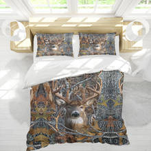 Deer In The Forest Pattern 3pcs Bedding Sets Full King Twin Queen King Size Bed Sheet Duvet Cover Set Pillowcase No Comforter 2024 - buy cheap