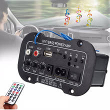 AMPLIFICADOR DE graves Hi-Fi Mini Bluetooth 2,1 para coche, accesorios estéreo para el hogar, motocicleta, Radio, USB, TF, estilo de coche remoto 2024 - compra barato