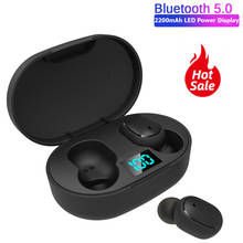 E6s tws bluetooth 5.0 fone de ouvido sem fio para redmi airdots led negócio estéreo fone mini esporte fones jogo pk a6s 2024 - compre barato