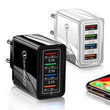 Быстрая зарядка 3,0 48 Вт QC 3,0 4,0, портативное зарядное устройство USB, мобильный телефон, зарядное устройство для iPhone Samsung Xiaomi Huawei, адаптер 2024 - купить недорого