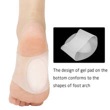 2PCS Arch Support Shoe Insert Gel Set Soft Silica Gel Foot Support Shock Absorption Orthopedic Feet Pads Decompression Safety 2024 - buy cheap