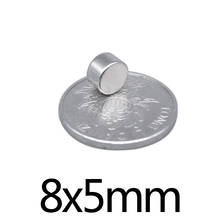 50/100/200 шт 8x5 мм неодимовый мини маленькие круглые магниты 8 мм x 5 мм холодильник N35 неодимовый магнит диаметром 8x5 мм постоянных магнитов 8*5 2024 - купить недорого