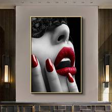 Nordic Poster Black and White Fashion Girl Print Wall Art Canvas Paintings Decoration Pictures for living Room Modern Home Decor 2024 - buy cheap