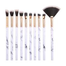 10Pcs Makeup Brushes Tool Set Cosmetic Powder Eye Shadow Foundation Blush Blending Beauty 2024 - buy cheap