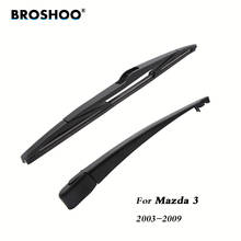 BROSHOO-escobillas de limpiaparabrisas trasero de coche, brazo de limpiaparabrisas trasero para Mazda 3 Hatchback (2003-2009), 355mm, estilo automático 2024 - compra barato
