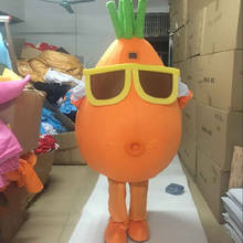 2018 New Mascot Costume Adult Character Costume Mascot As Fashion Cosplay Wear Glasses Of Carrots Vegetable Mascot 2024 - buy cheap