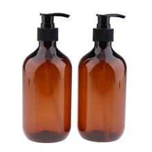 Botellas de plástico con bomba para loción, 2 paquetes (500ml), dispensadores para champú, jabón líquido de baño y acondicionador 2024 - compra barato