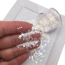 50g/Bag Nail Art Oil Painting Effect Chunky Glitter Powder Ornament Mixed Shape Polish Nails Holographic Manicure Decoration Set 2024 - buy cheap