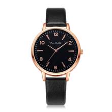 Fashion Women Watches Black Pointer Simple Number Scale Ladies Wristwatches Female Quartz Watch Casual Woman Leather Clock Gifts 2024 - buy cheap