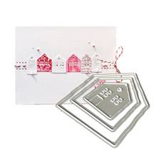 Numbers House Metal Cutting Dies Stencil Scrapbooking DIY Album Stamp Paper Cards Embossing Decor Craft Arts New for 2020 2024 - buy cheap