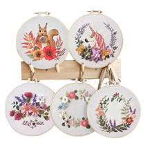 DIY Ribbons Embroidery For Beginners Practical Kits Needlework Floral Cross Stitch Wall Painting Art Home Decor Set 2024 - buy cheap